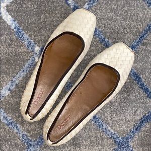 Dexter basket weave flats square toe | 10